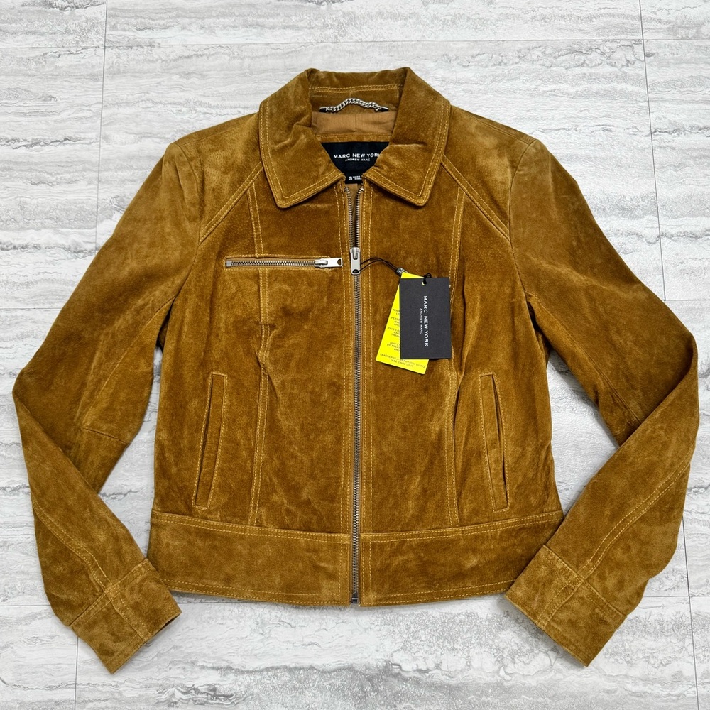 📦SOLD📦New! Marc New York by Andrew Marc women's suede leather jacket. Size Small